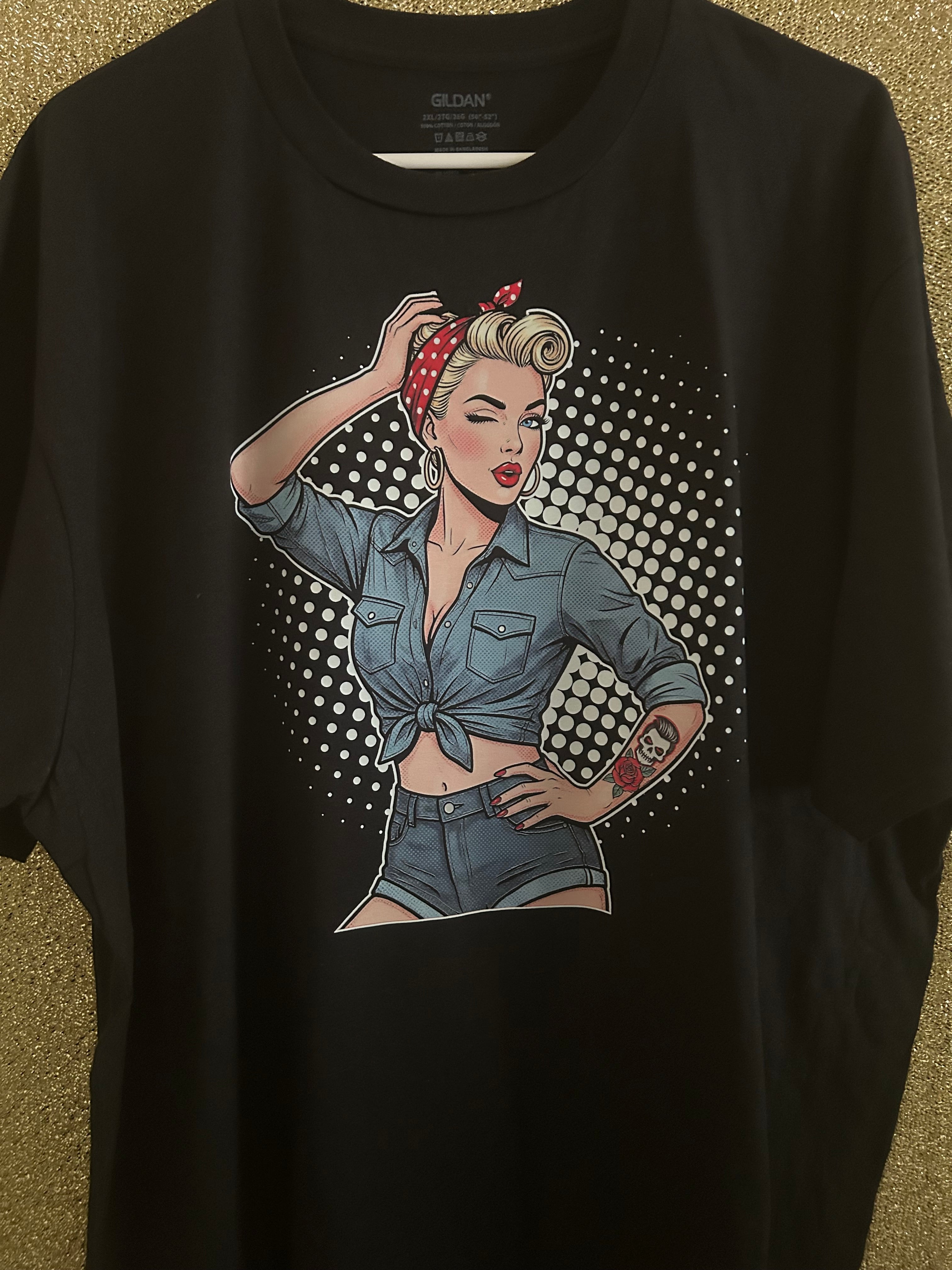 Gildan Black Graphic Quote Crew Neck Men's 2XL Short Sleeve T-Shirt